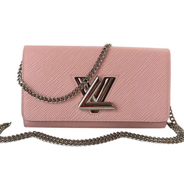 LOUIS VUITTON Pink Epi Leather Twist Wallet Louis Vuitton