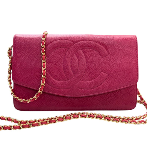 CHANEL Magenta Caviar Timeless Clutch Chanel