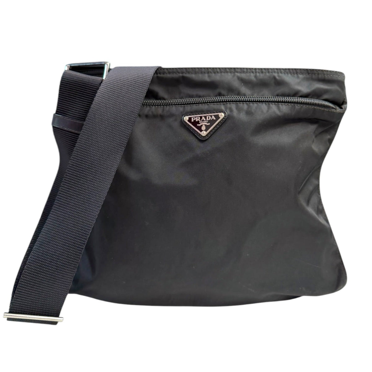 PRADA Black Tessuto Nylon Crossbody Bag Prada