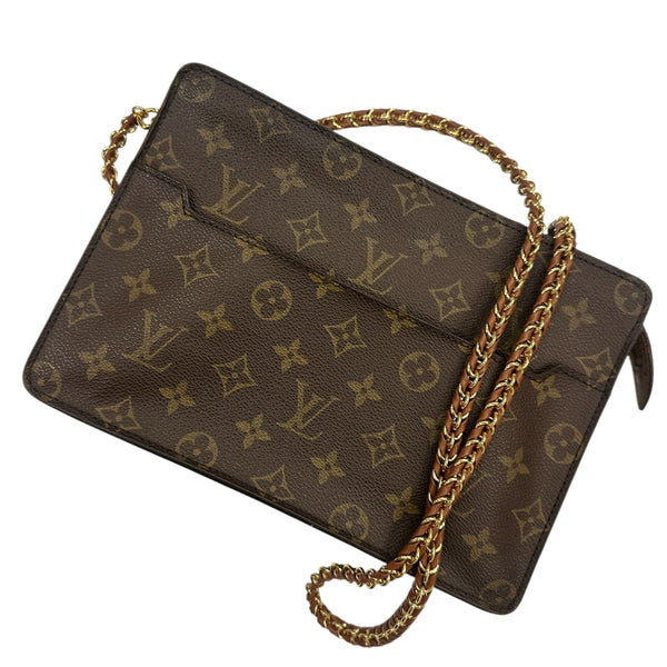 LOUIS VUITTON Monogram Pochette Homme with added Chain Louis Vuitton