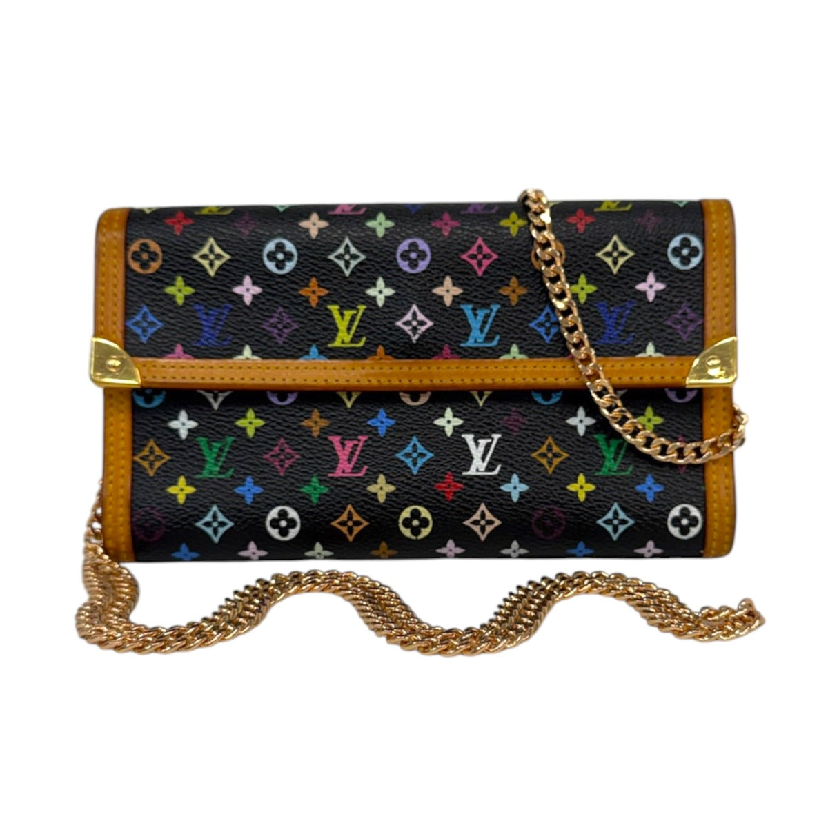 LOUIS VUITTON Multicolor International Wallet with Chain Louis Vuitton