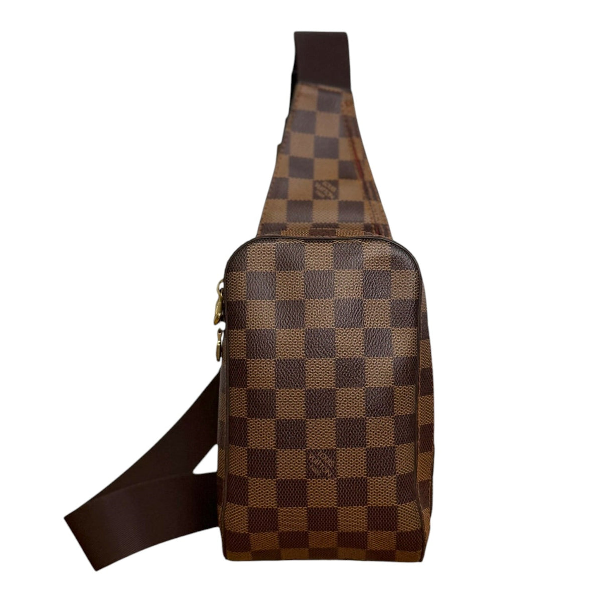 LOUIS VUITTON Damier Ebene Coated Canvas Geronimos Bag Louis Vuitton