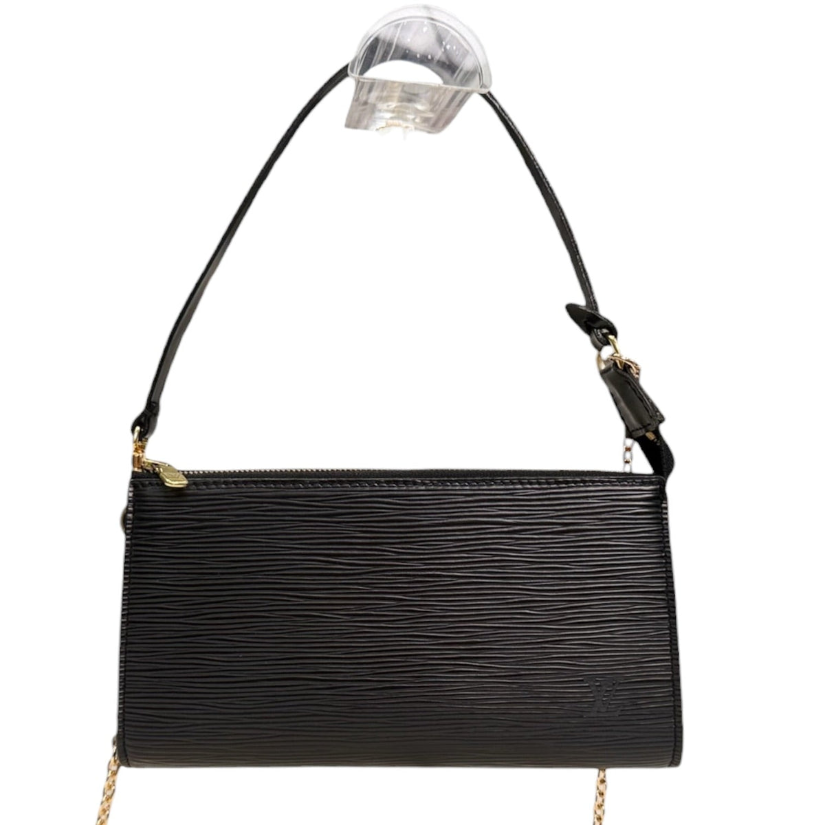 LOUIS VUITTON Black Epi Leather Pochette Accessoires Louis Vuitton