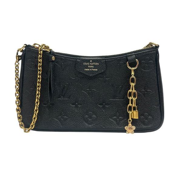 LOUIS VUITTON Black Empreinte Easy Pouch Chain Shoulder Bag Louis Vuitton