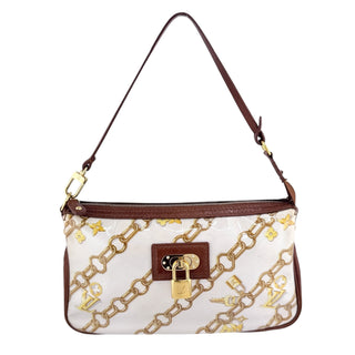 LOUIS VUITTON Charms Pochette Accessoires with Chain Louis Vuitton