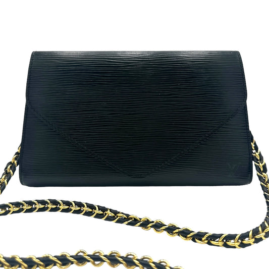 LOUIS VUITTON Epi Art Deco Clutch and Added Chain Louis Vuitton