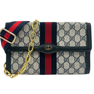 GUCCI Medium Ophidia Clutch with Strap and Chain Gucci