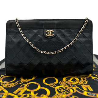 CHANEL Lambskin French Frame Clutch Chanel