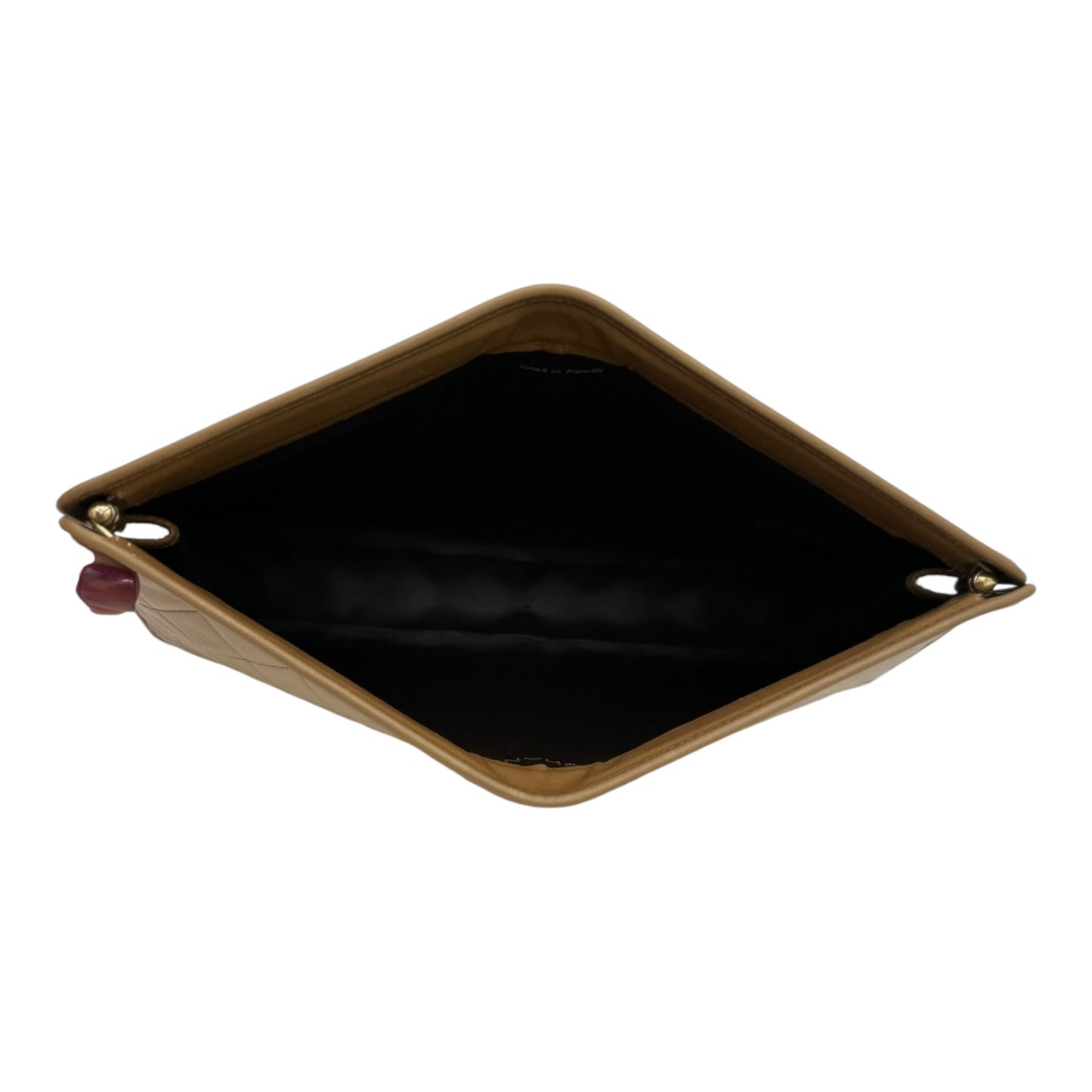 CHANEL Lambskin French Frame Clutch with Chain Chanel