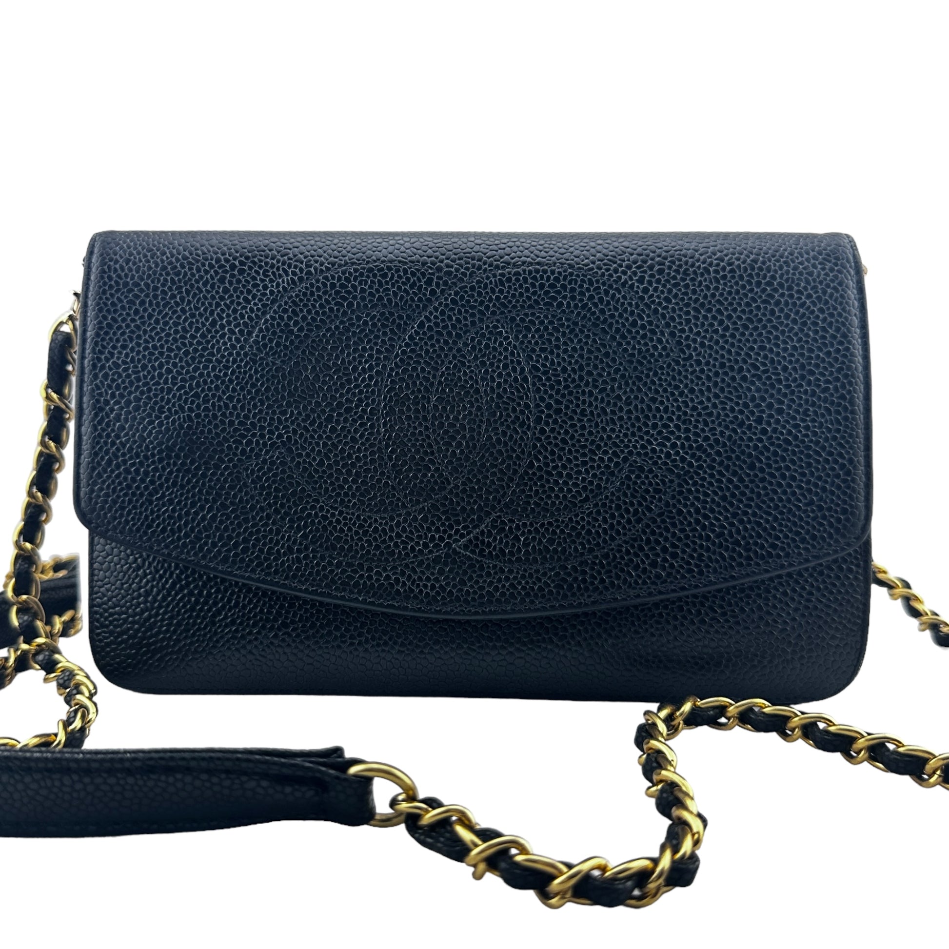 CHANEL Caviar Leather Timeless Clutch on Chain Chanel