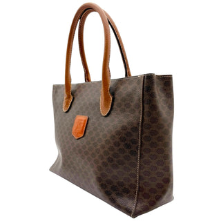 CELINE Macadam Coated Canvas Top Handle Bag Celine