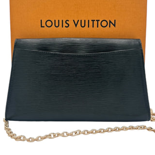 LOUIS VUITTON Epi Art Deco Clutch and Added Chain Louis Vuitton