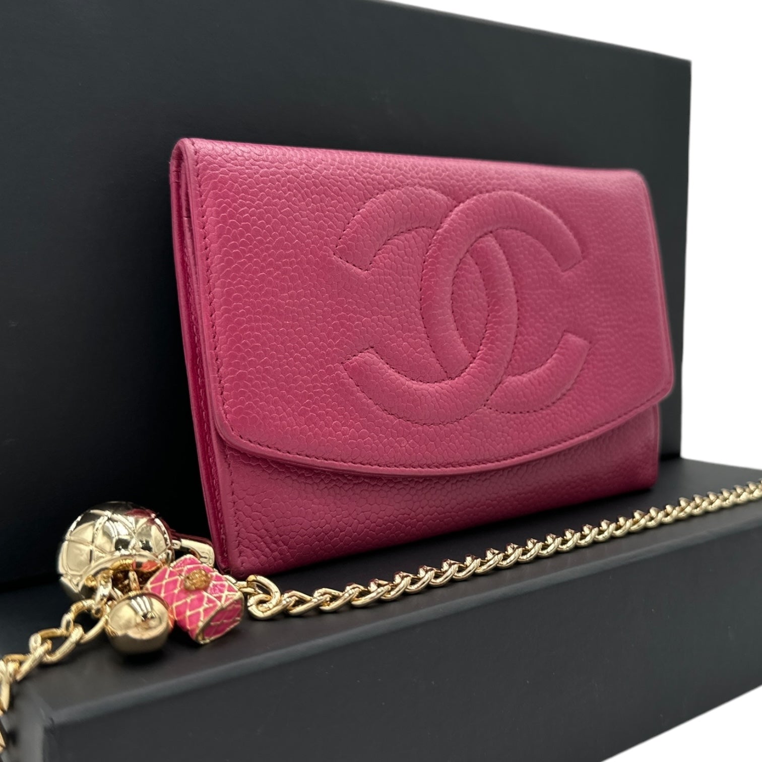 CHANEL Caviar Timeless Compact Wallet Chanel