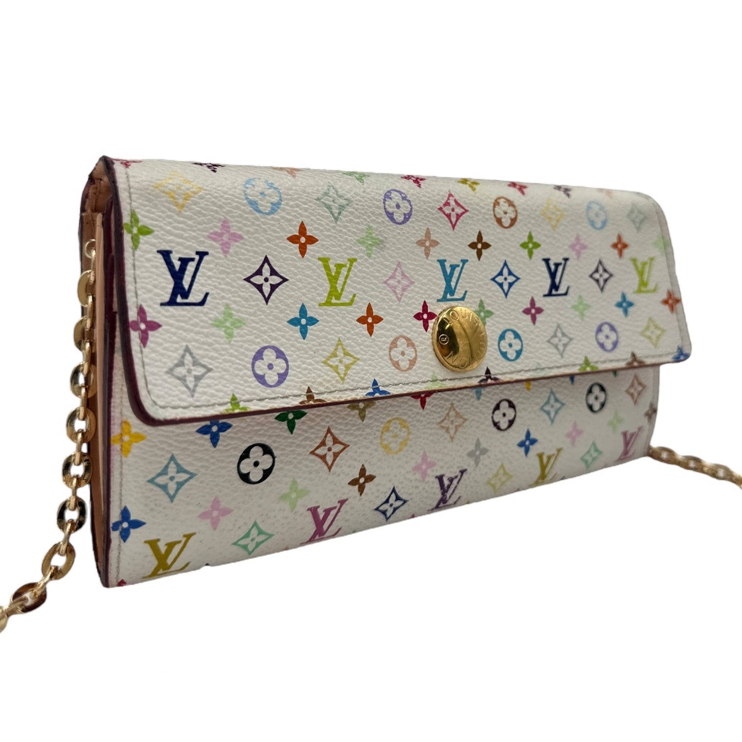 LOUIS VUITTON Multicolor Monogram Sarah Wallet on Chain Louis Vuitton