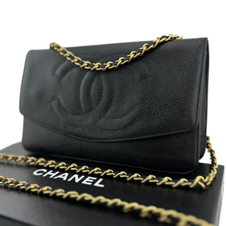 CHANEL Caviar Leather Timeless Clutch Chanel