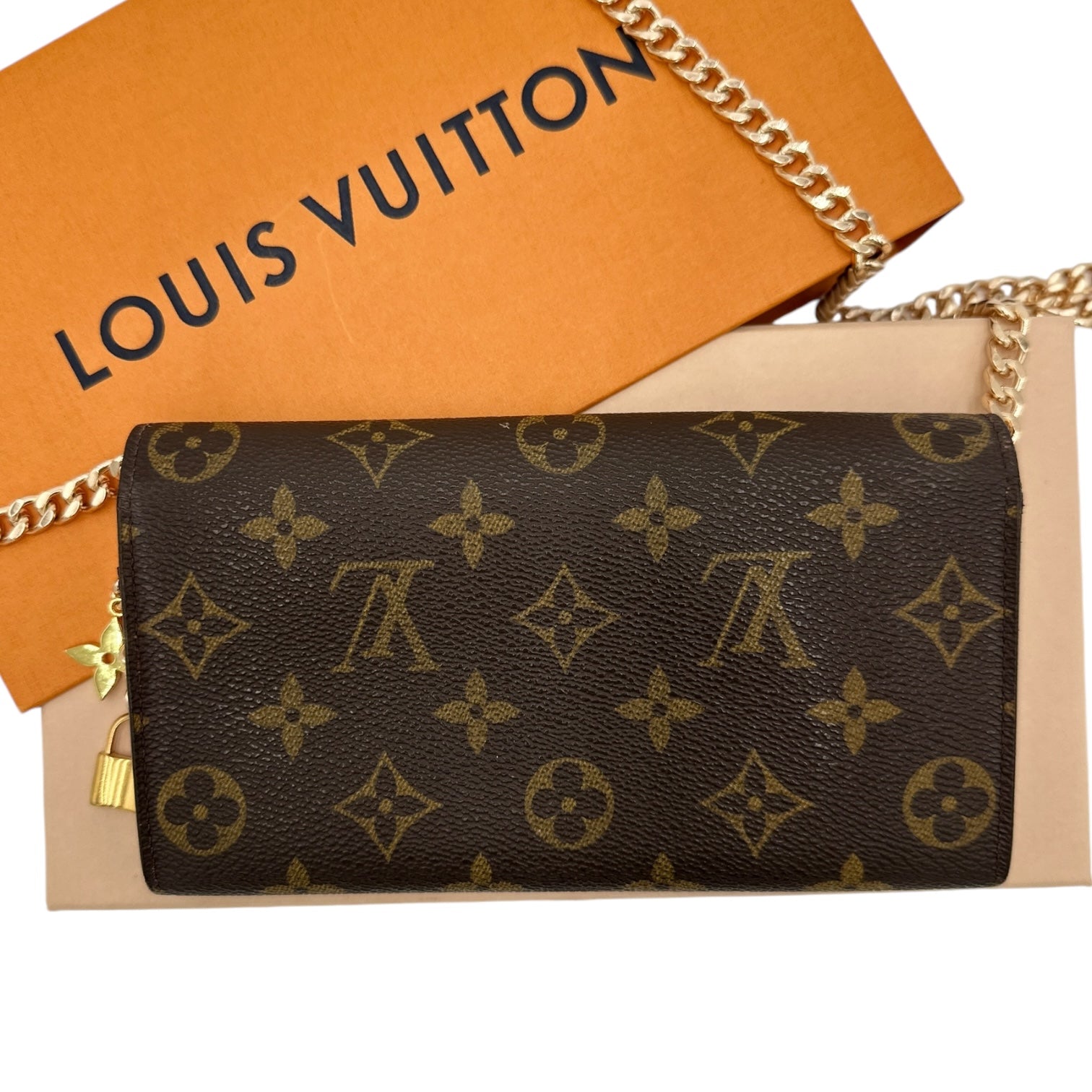 LOUIS VUITTON Monogram Sarah Wallet Louis Vuitton