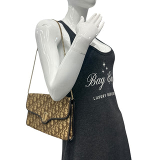 CHRISTIAN DIOR Trotter Canvas Chain Bag Dior