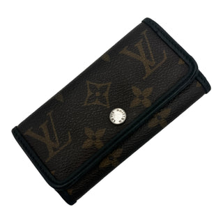 LOUIS VUITTON Macassar Monogram 6 Key Holder & Card Case Louis Vuitton