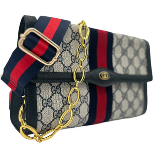 GUCCI Medium Ophidia Clutch with Strap and Chain Gucci