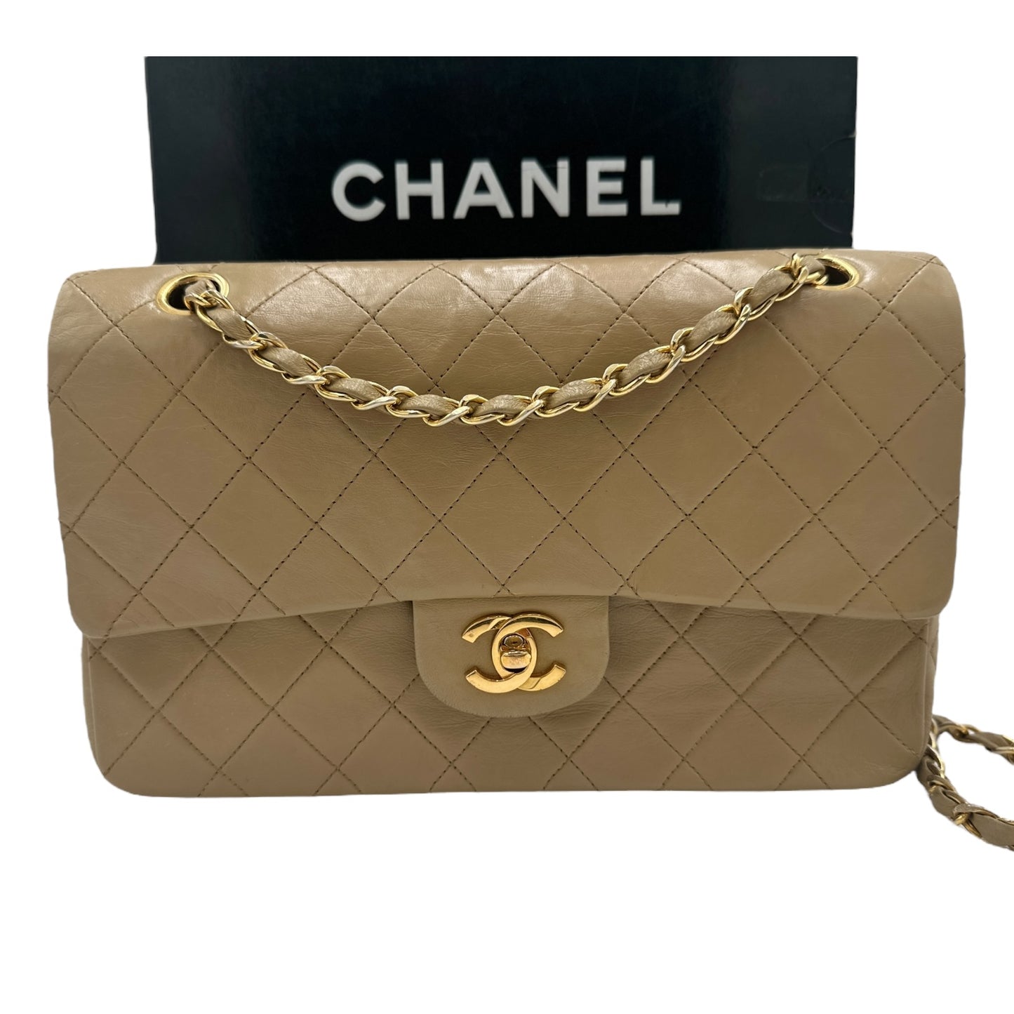 CHANEL Lambskin Medium Classic Double Flap Bag Chanel