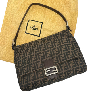 FENDI Zucca Canvas Mamma Baguette Fendi