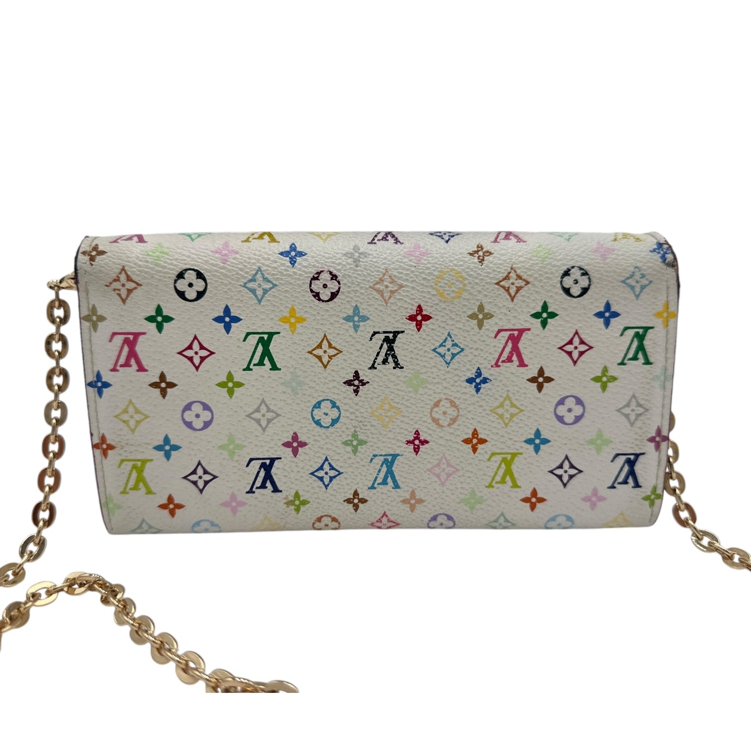 LOUIS VUITTON Multicolor Monogram Sarah Wallet on Chain Louis Vuitton