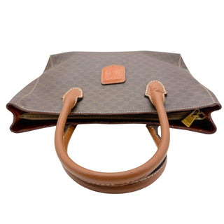 CELINE Macadam Coated Canvas Top Handle Bag Celine