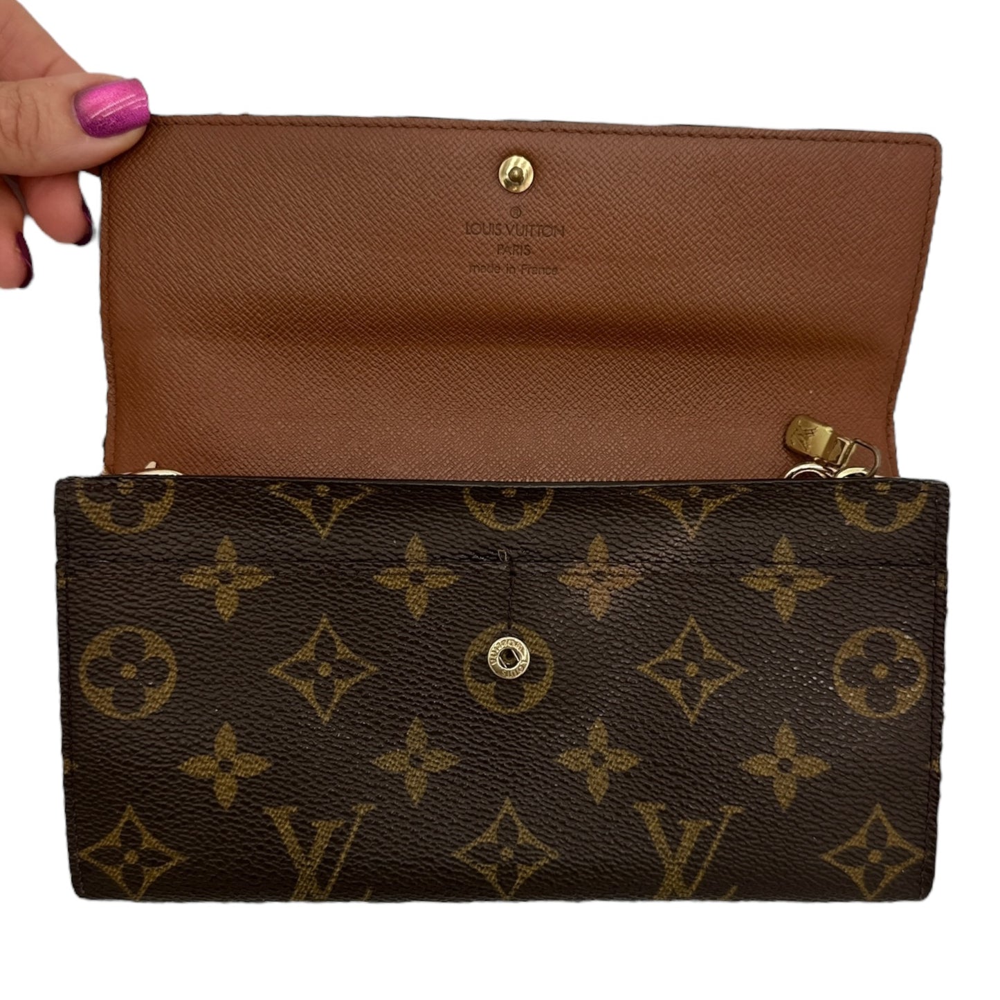 LOUIS VUITTON Monogram Sarah Wallet Louis Vuitton