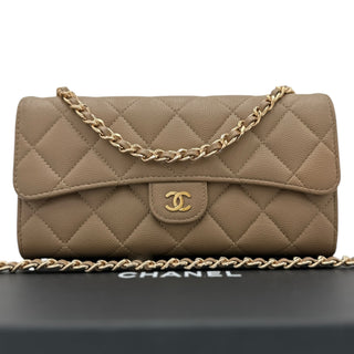 CHANEL Caviar Classic Flap Gusseted Wallet Chanel