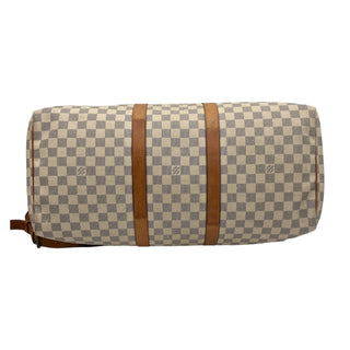 LOUIS VUITTON Damier Azur Keepall 50 with ID Tag and Lock/Key Set Louis Vuitton