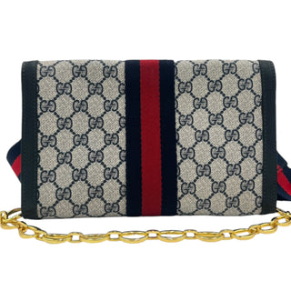 GUCCI Medium Ophidia Clutch with Strap and Chain Gucci