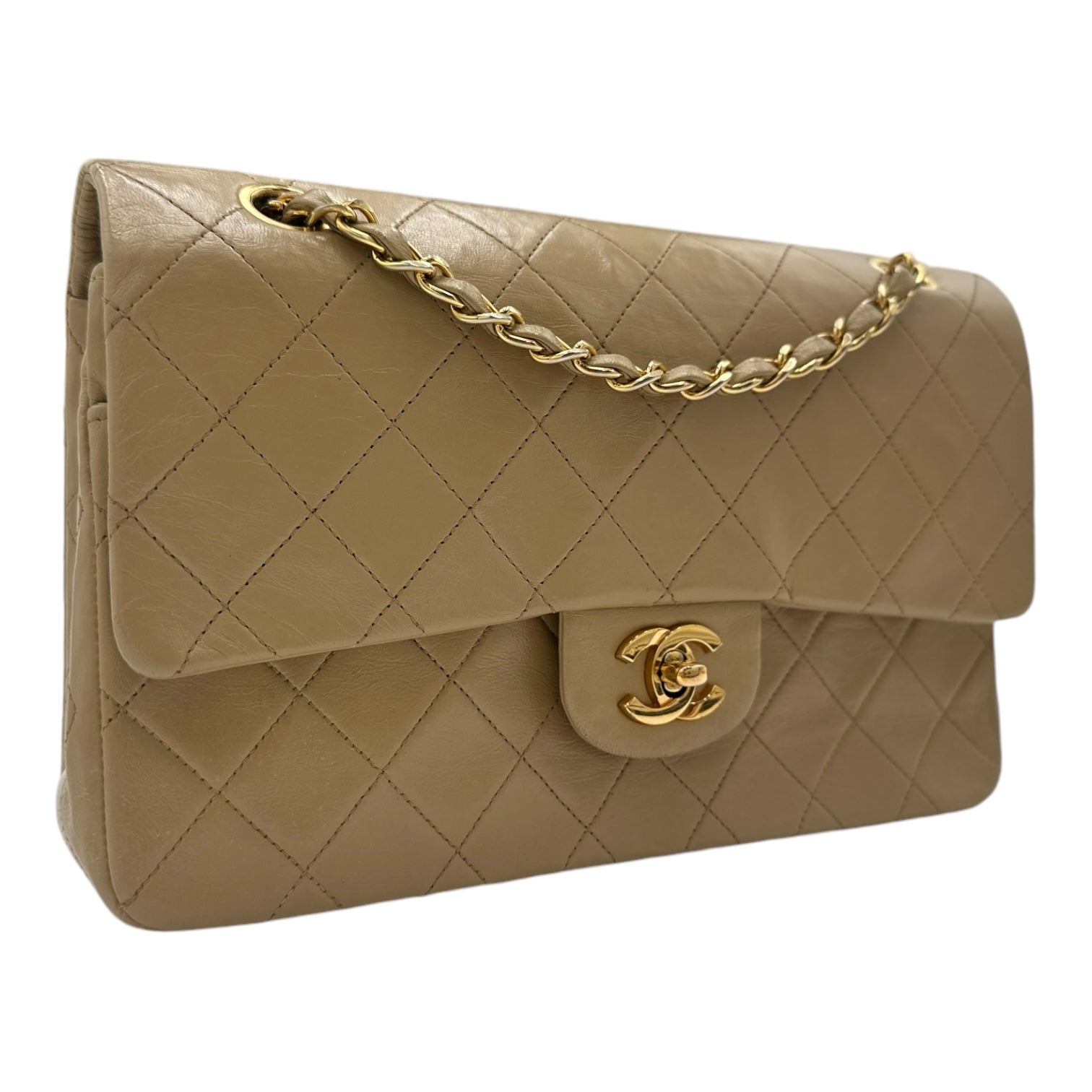 CHANEL Lambskin Medium Classic Double Flap Bag Chanel