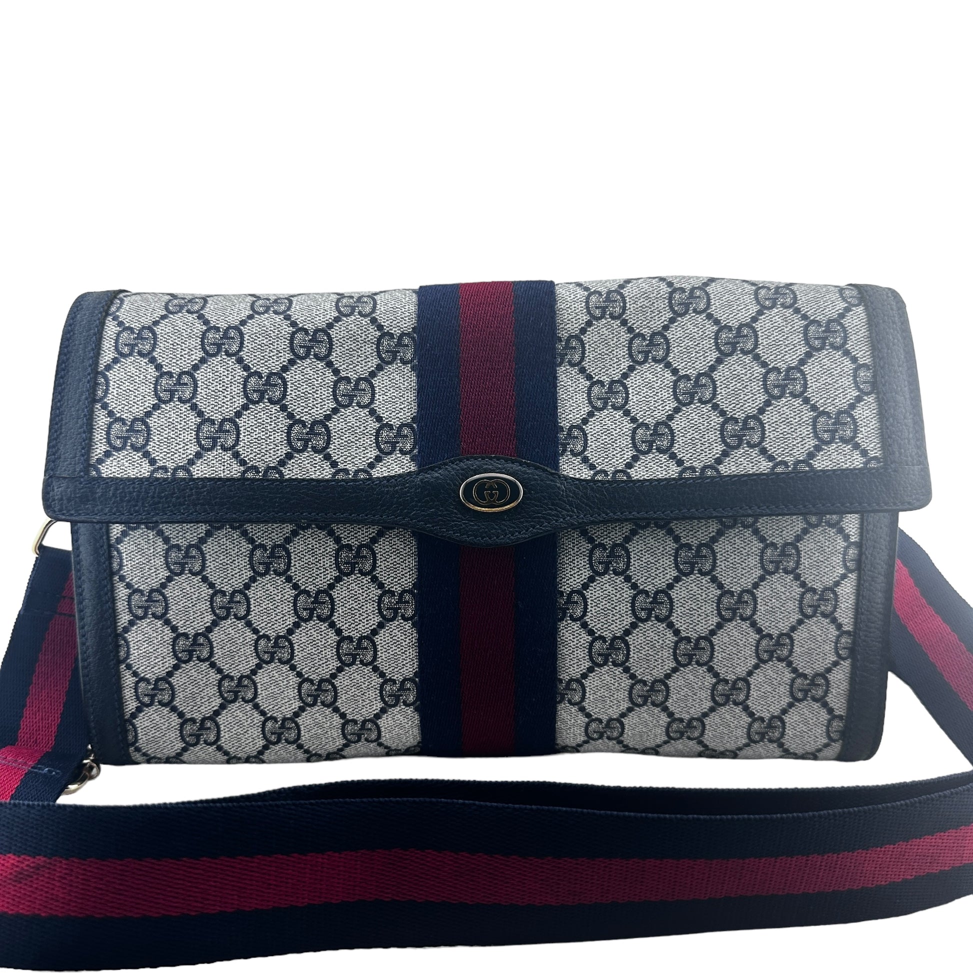 GUCCI Large Ophidia Clutch with Strap Gucci