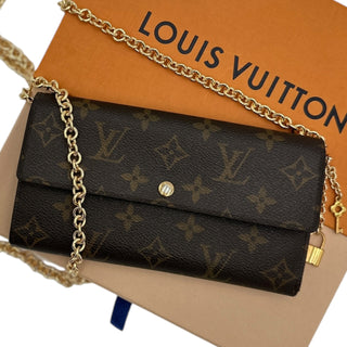 LOUIS VUITTON Monogram Sarah Wallet on Chain Louis Vuitton