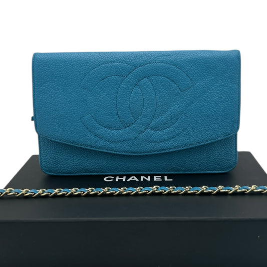 CHANEL Caviar Timeless Clutch with Unbranded Chain Chanel