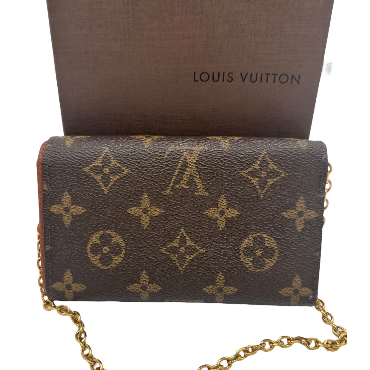 LOUIS VUITTON Monogram Porte Monnaie Billets Tresor Wallet On Chain Louis Vuitton