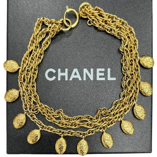 CHANEL Gold Medallion Necklace Chanel