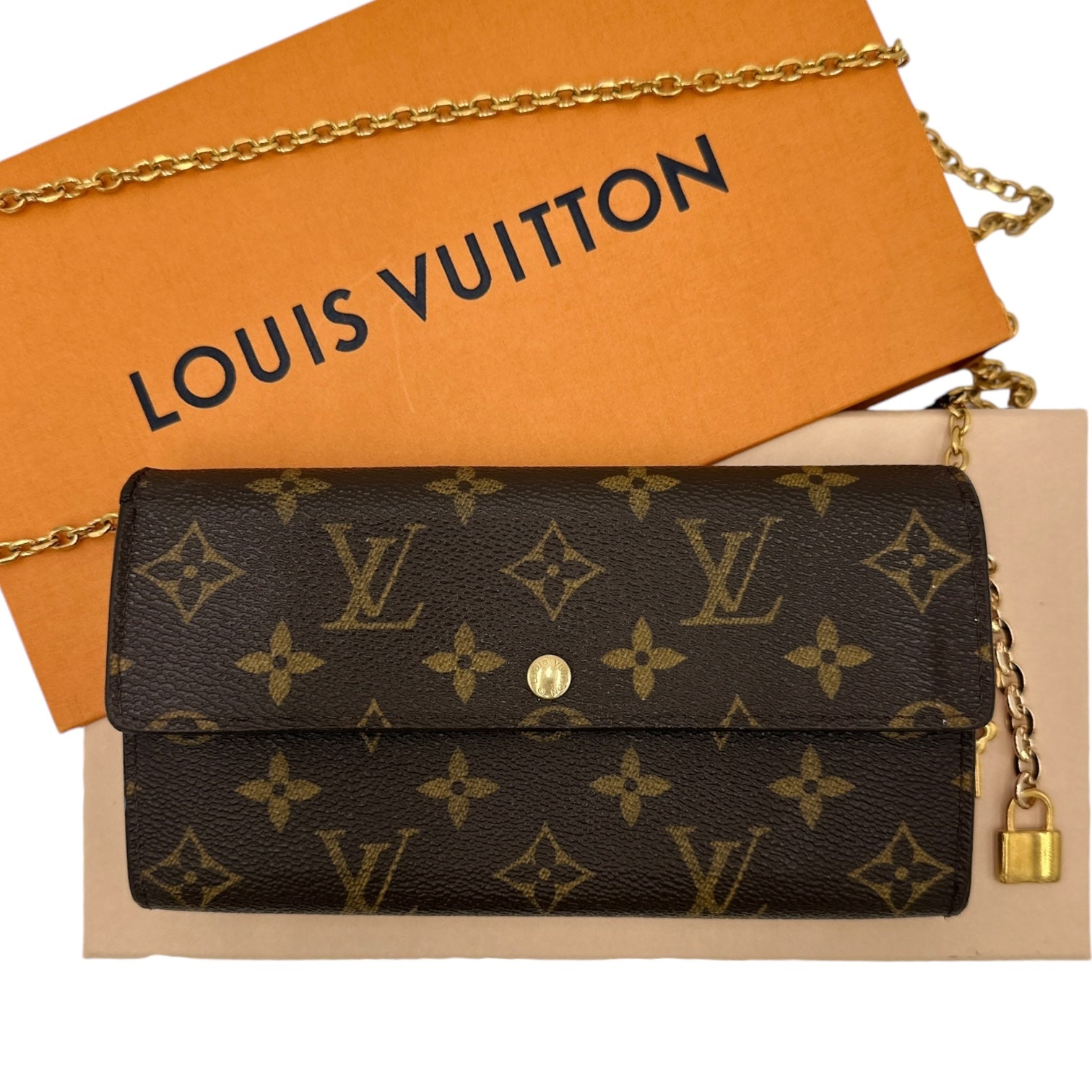 LOUIS VUITTON Monogram Sarah Wallet Louis Vuitton