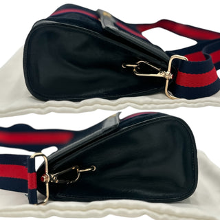 GUCCI Medium Suede Ophidia Clutch with Added Strap Gucci