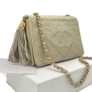 CHANEL Lambskin CC in Diamonds Tassel Bag Chanel