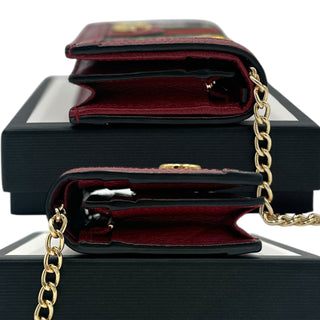 GUCCI Ophidia Flora Compact Wallet with Adjustable Chain Gucci