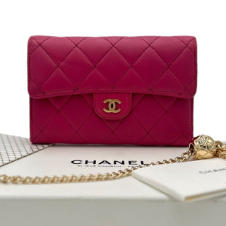 CHANEL Lambskin Classic Compact Wallet Chanel