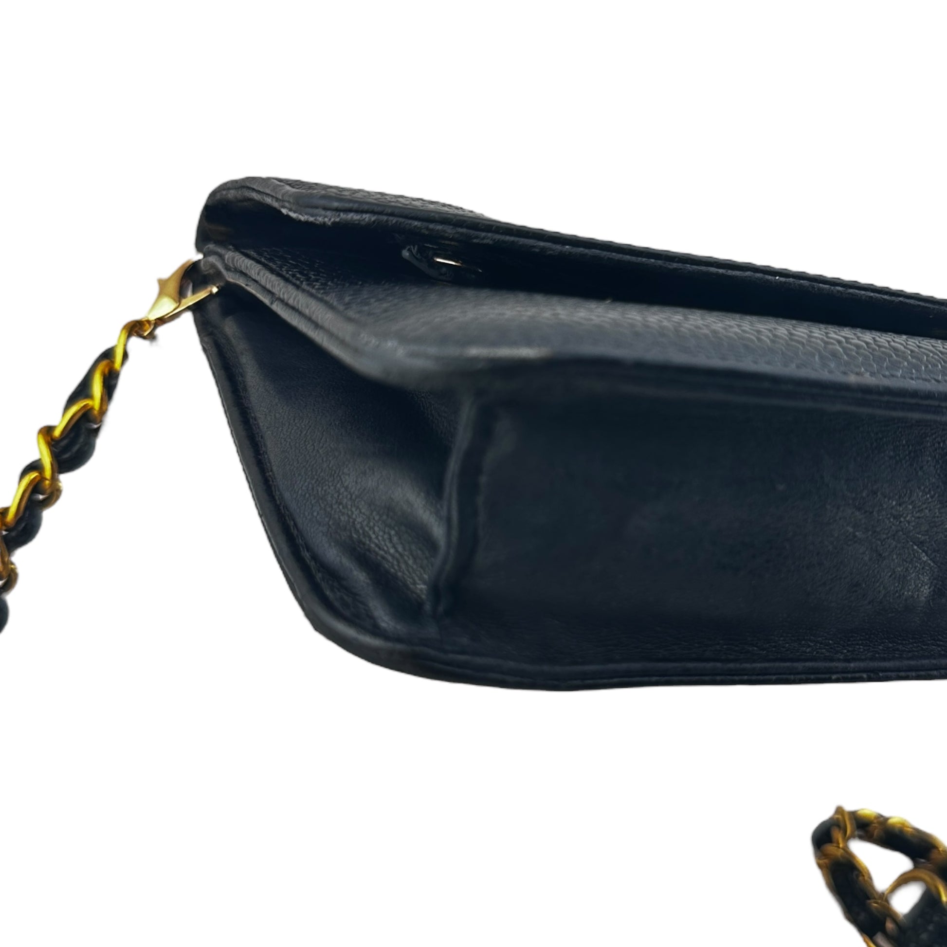 CHANEL Caviar Leather Timeless Clutch on Chain Chanel