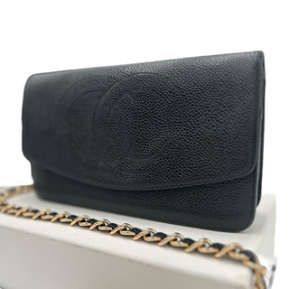 CHANEL Caviar Leather Timeless Clutch Chanel