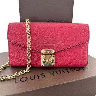 LOUIS VUITTON Empreinte Leather Metis Wallet with Chain Louis Vuitton