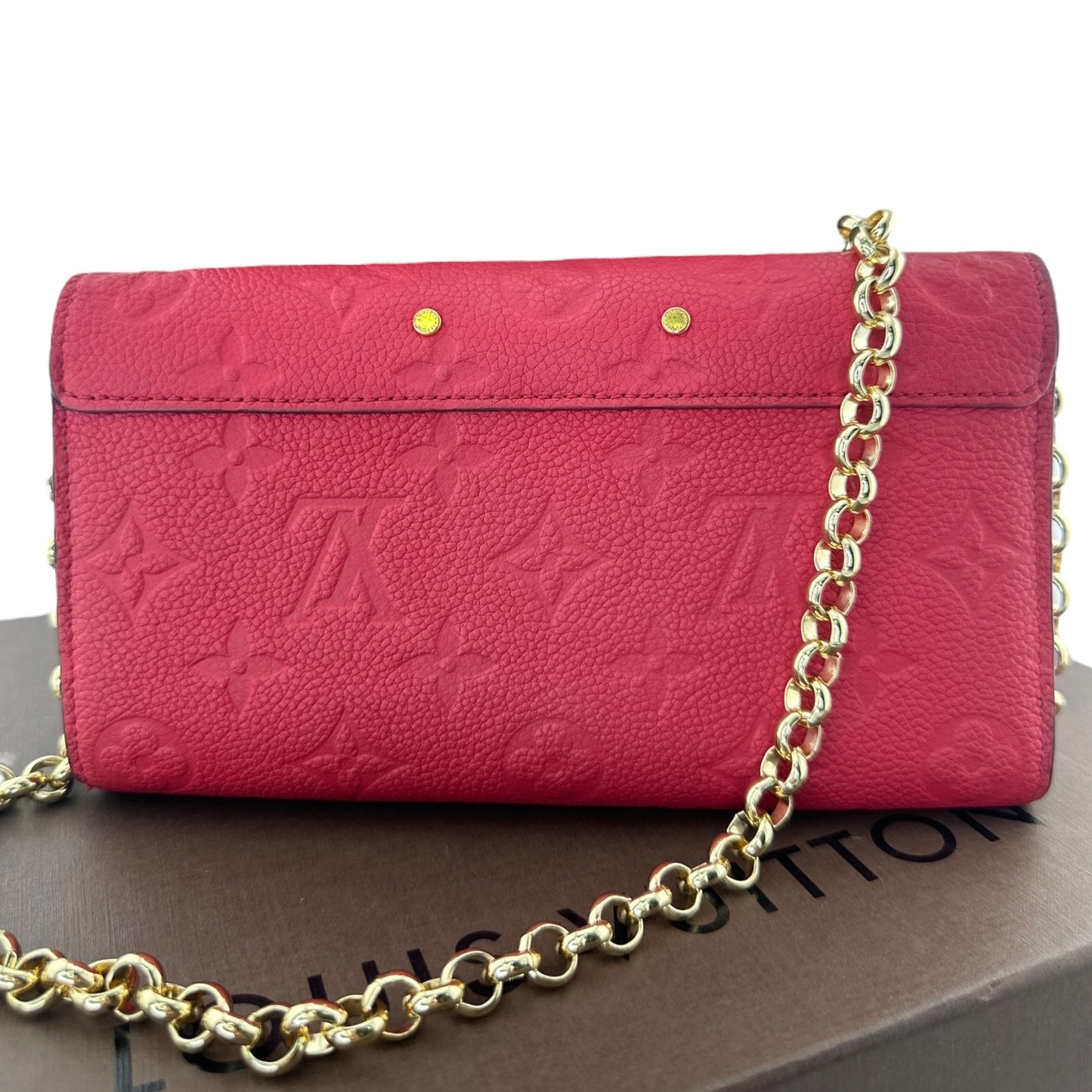 LOUIS VUITTON Empreinte Leather Metis Wallet with Chain Louis Vuitton