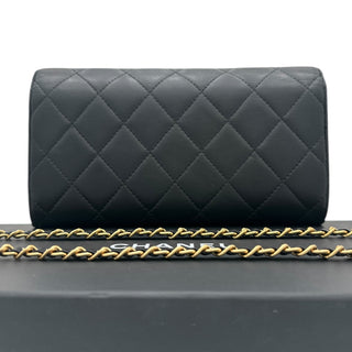 CHANEL Lambskin Long Flap Wallet Chanel