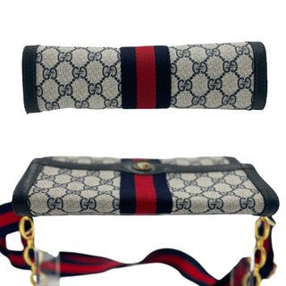 GUCCI Medium Ophidia Clutch with Strap and Chain Gucci