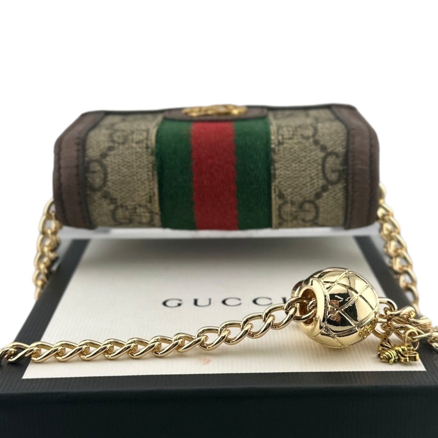 GUCCI Ophidia Compact Wallet with Unbranded Adjustable Chain Gucci