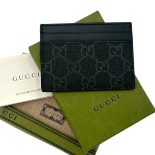 GUCCI Kingsnake Print GG Supreme Card Holder Gucci